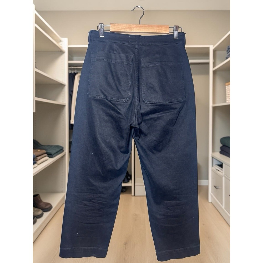 Everlane Easy Straight Crop Jeans Black High Rise Size 8 Premium Denim - Picture 5 of 9